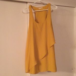 UO Silence & Noise racerback mustard yellow dress
